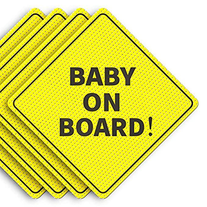 Baby on Board Auto Adesivi,Adesivo per Bambino a Bordo 3PCS Board Sign per Bambini Riflettenti Targhetta Magnetico Attenzione Segnale per Macchina con Ventosa Auto Segnaletica di Sicurezza Baby on Board Auto Adesivi,Adesivo per Bambino a Bordo 3PCS Board Sign per Bambini Riflettenti Targhetta Magnetico Attenzione Segnale per Macchina con Ventosa Auto Segnaletica di Sicurezza
