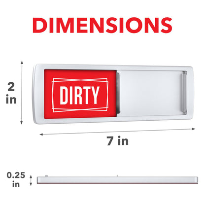 Clean Dirty Dishwasher Magnet (Red / Green)