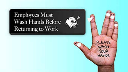 Professional and Durable ‘Employees Must Wash Hands’ Signs