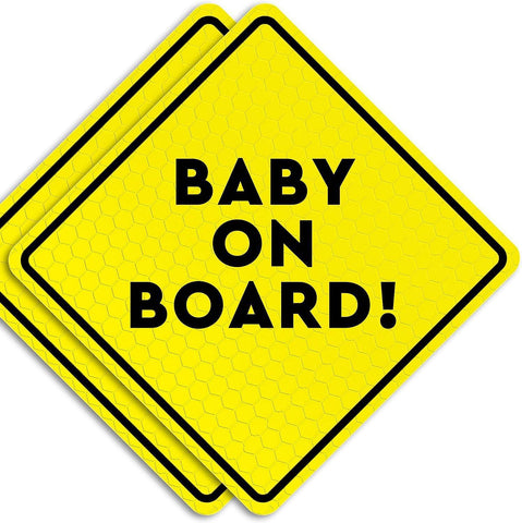 Baby On Board Magnet Signs - 2 Pack