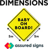 Baby On Board Magnet Signs - 2 Pack