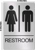 Restroom Signs For Business - For Unisex - 9" by 6" - ASSURED SIGNS