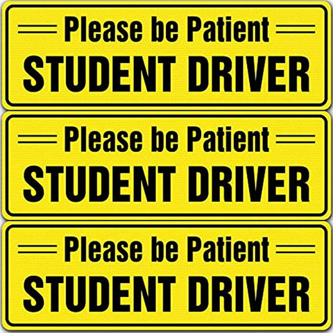 Student Driver sticker sign