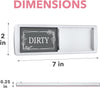 Clean Dirty Dishwasher Magnet (Pink / Grey)