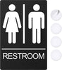 Restroom Signs For Business - For Unisex - 9" by 6"