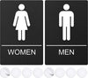 Restroom Signs For Business - For Men and Women - 9" by 6"